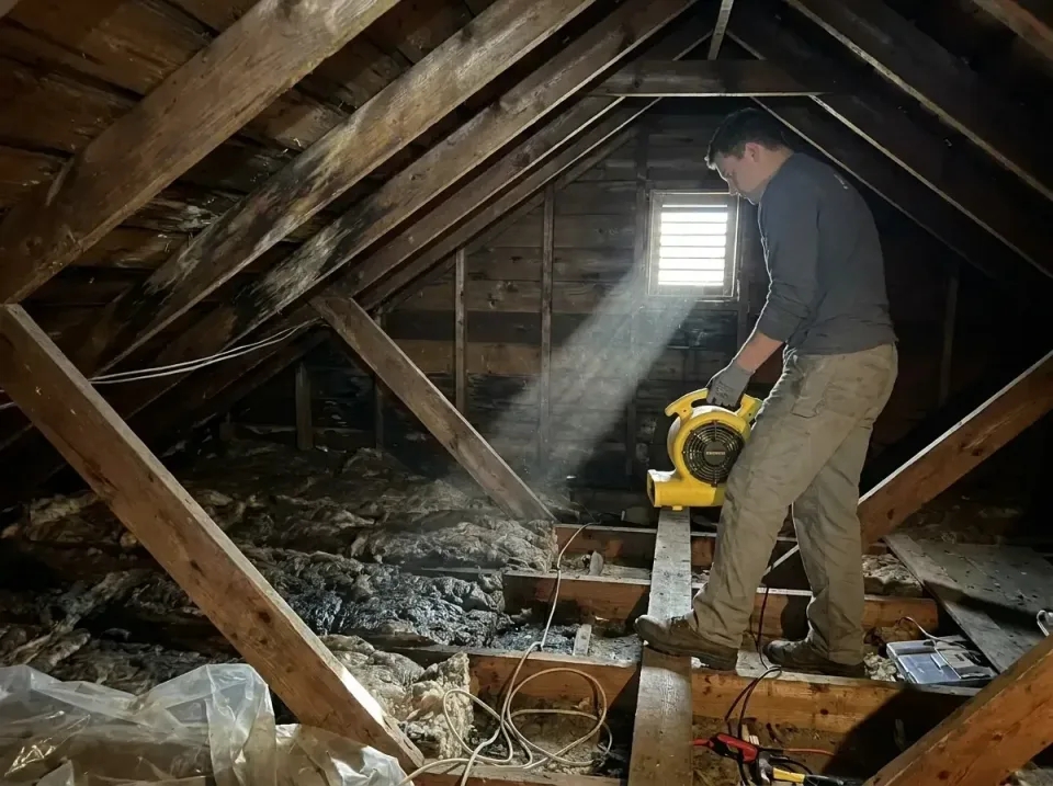 attic-water-damage-drying-proc-007 — frequently asked questions, Emergency Water Extraction & 24/7 Flood Response in East Ri…